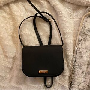 Kate Spade Black Crossbody with Gold Accents